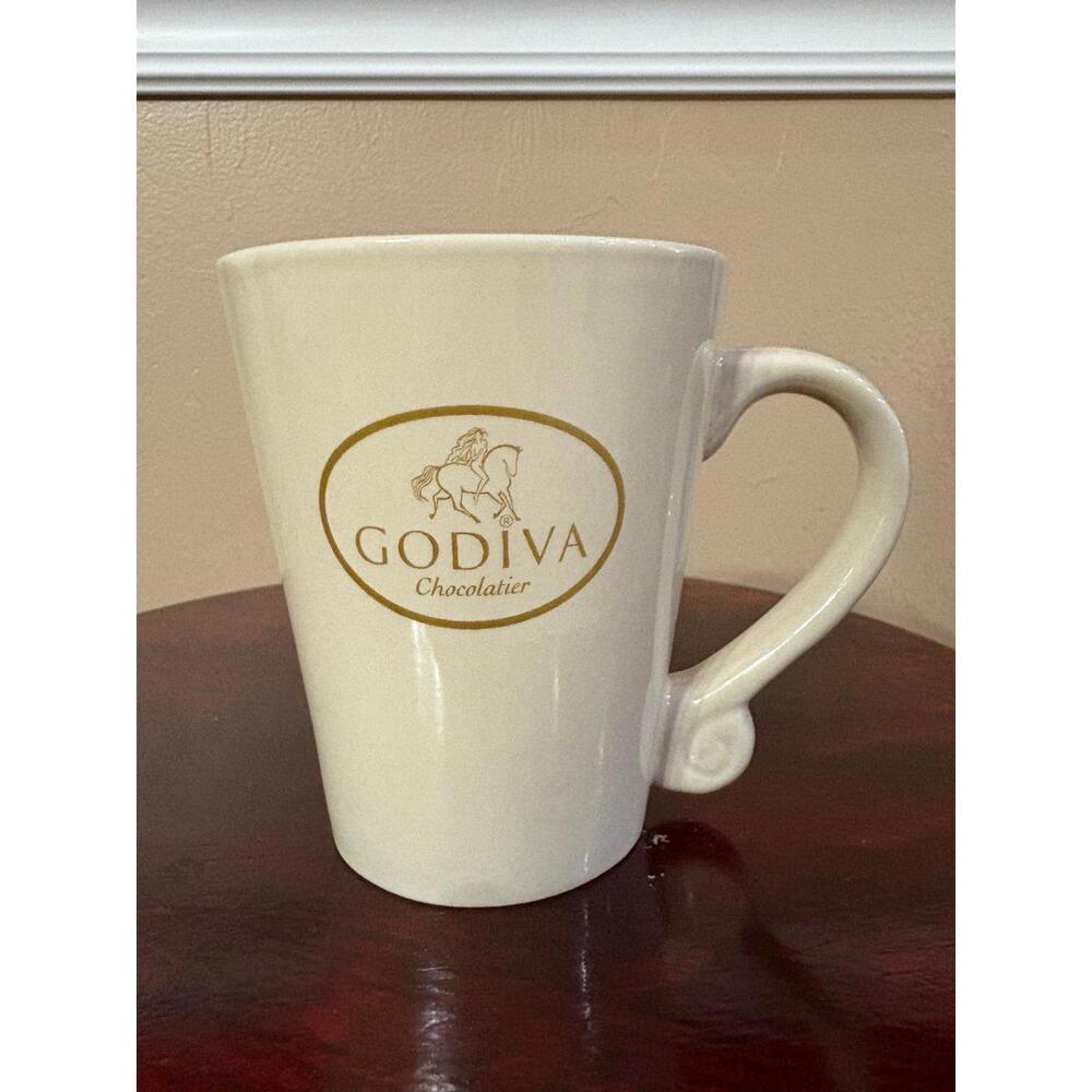 Godiva Chocolatier Collector Coffee Cups Mugs 2009 California Pantry Lady Horse